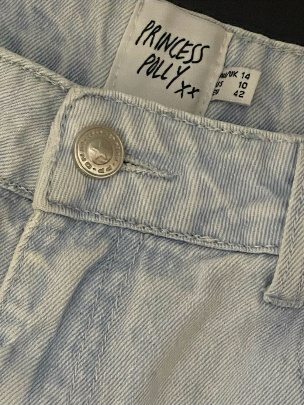 Princess Polly Pale Blue Relaxed Men's Jeans
